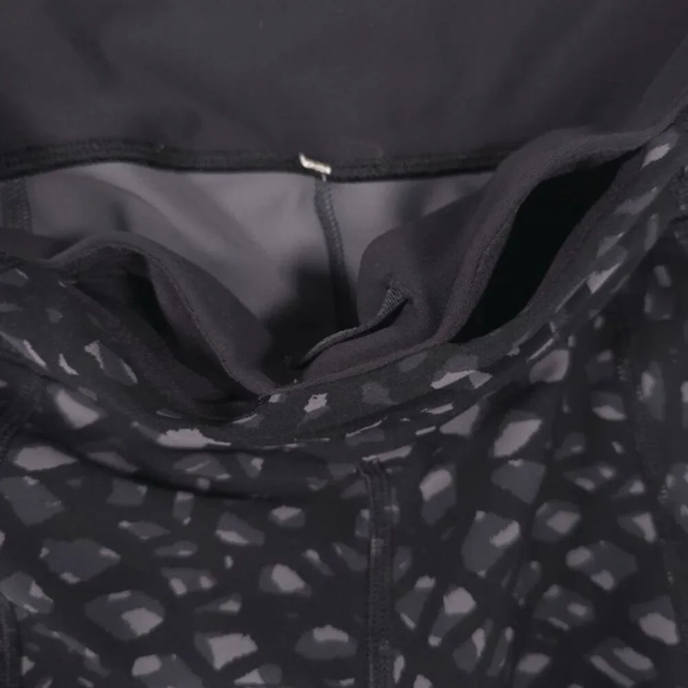 Lululemon Women's Leggings Reflective Patterned‎ Black Size 4
